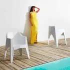Vondom Voxel färgglad trädgårdsstol med modern design Viadurini