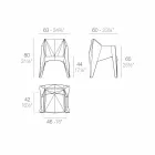 Vondom Voxel färgglad trädgårdsstol med modern design Viadurini