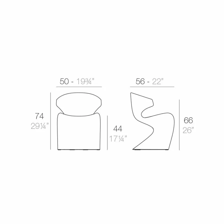 Vondom Wing modern design trädgårdsstol Viadurini